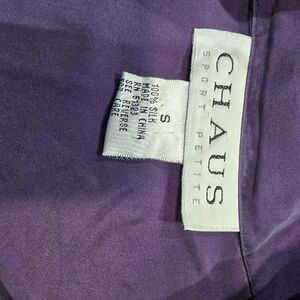 Chaus Sport Petite Deep Purple Blouse